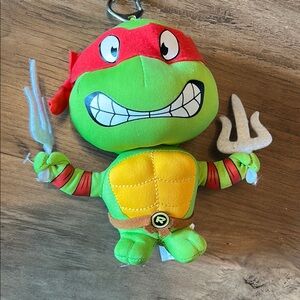 Raphael TMNT Nickelodeon Teenage Mutant Ninja Turtles 6 Inch Plush Toy Keychain